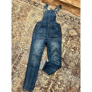 Madewell Women's Blue Denim Skinny Fit Overalls Size Small